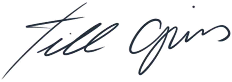 Signature de Till Gins