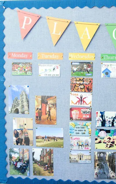 activity noticeboard